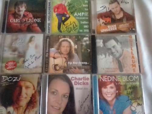 9x ORIGINAL SIGNED BY ARTIST CD COLLECTION - (ON BID TAKES ALL) - SEE SCANS.
