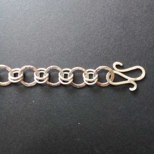 GORGEOUS SOLID 925. SILVER BRACELET - WIDTH 13mm - WEIGHT 14.4g - PLEASE READ BELOW.