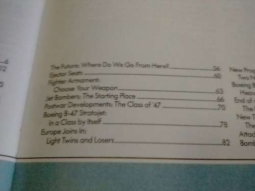 JET FIGHTERS & BOMBERS - PAGES 127 & A4 SIZE - INFO BELOW.