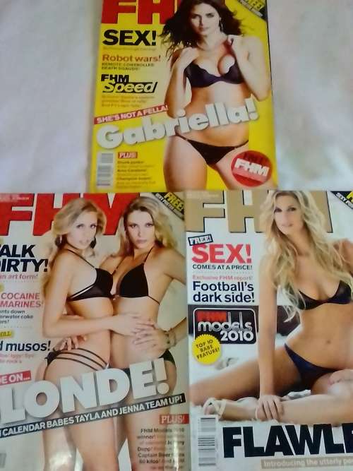 3 x FHM 2010 MAGAZINES - IN EXCELLENT CONDITON - SEE FOR MORE INFO BELOW.