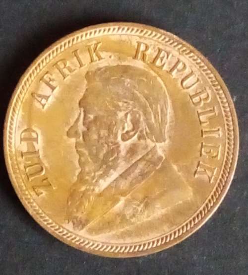 ZAR PAUL KRUGER 1894 ONE PENNY -VERY GOOD CONDITION WITH TONING - PLEASE READ BELOW.