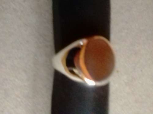 QUALITY - SOLID 925. STERLING SILVER CUSTOM-MADE SIGNET RING - SIZE S - READ BELOW.
