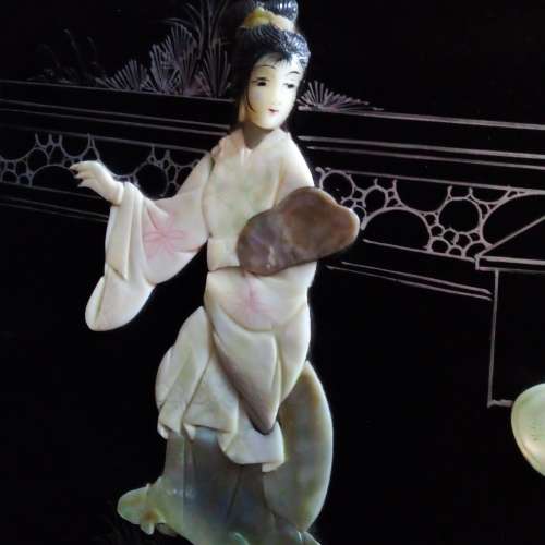 WoW AMAZING VINTAGE CHINESE MOTHER OF PEARL WALL PANEL(VALUE R7500) PLEASE READ BELOW.