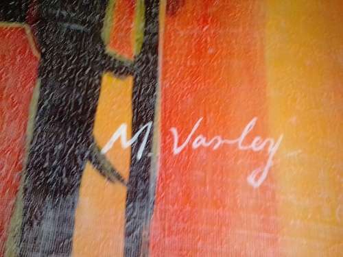 BEAUTIFUL MODERN OIL PAINTING ON CANVAS BY SA ARTIST M.VARLEY - NOT FRAMED - PLEASE READ BELOW.