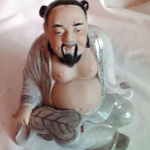VINTAGE LARGE PORCELIAN WANJIANG CAO GUOJIU MUDMAN, HAND PAINTED  - VALUE R2000 - READ BELOW.