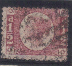 GB. 1870 Q/V - half penny, plate 8 , W 9, SG.49, average used, CV. 120 pounds.