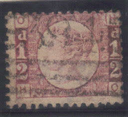 GB. 1870 Q/V - half penny, plate 10, W 9, SG.49, fine used, CV. 30 pounds.