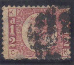 GB. 1870 Q/V - half penny, plate 10, W 9, SG.49, good used, CV. 30 pounds.