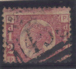 GB. 1870 Q/V - half penny, plate 19 , W 9, SG.49, average used, CV. 65 pounds.