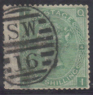 GB. 1867 QUEEN VICTORIA, 1/ - PLATE 4 - SG. 117 - SUPERB USED - CV. 75 POUNDS -SEE AND READ BELOW.