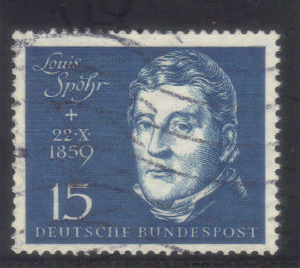 Germany 1959, Inauguration of Beethoven, fine used 15pf, CV. R200.