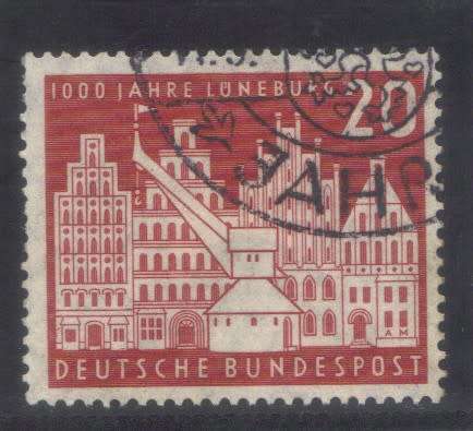 Germany 1956 - 1000 Years Luneburg, fine used 20pf - CV. R160.