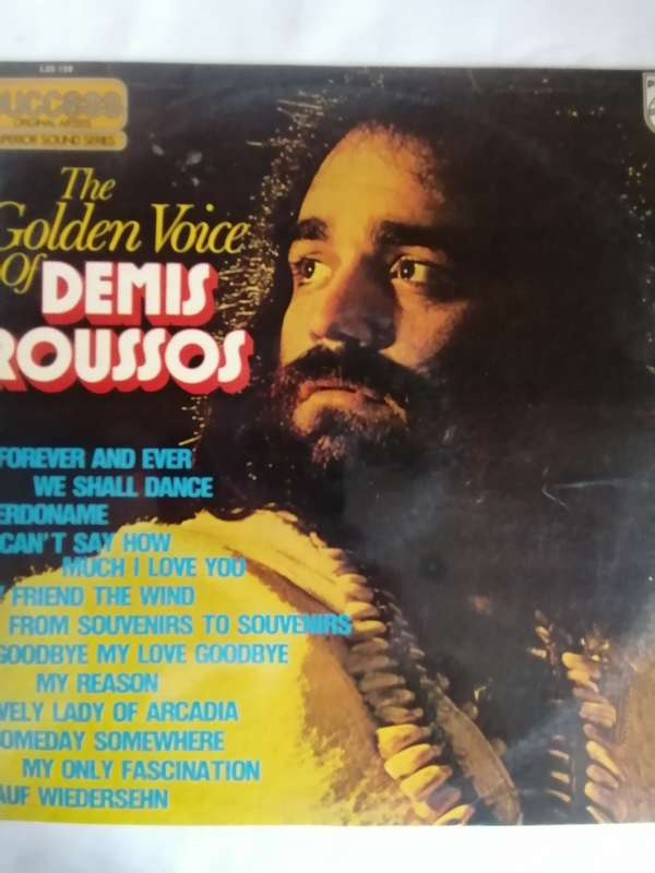 THE GOLDEN VOICE OF DEMIS ROUSSOS - VINYL IN EXCELLENT CONDITION - SEE BELOW FOR INFO.