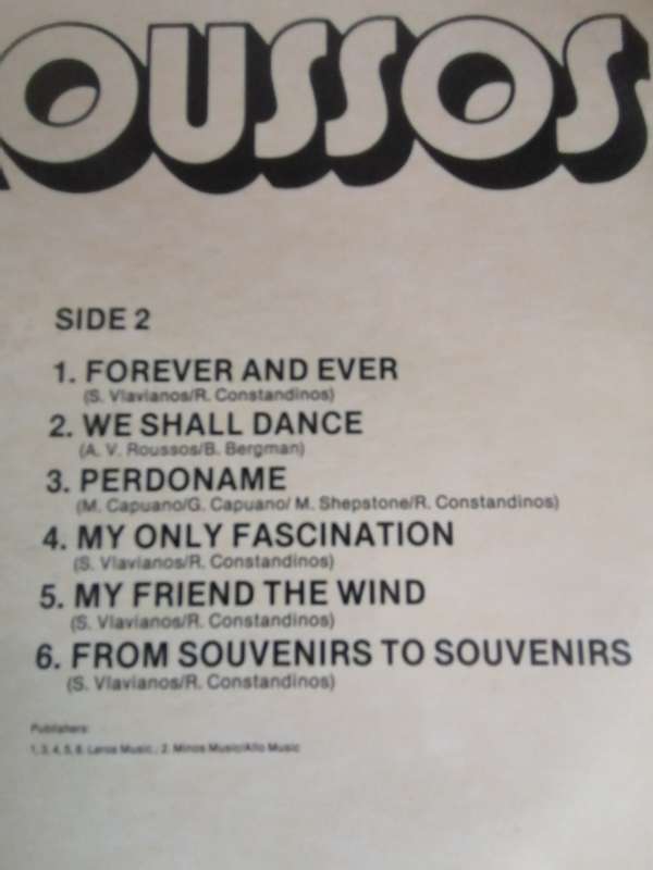 THE GOLDEN VOICE OF DEMIS ROUSSOS - VINYL IN EXCELLENT CONDITION - SEE BELOW FOR INFO.
