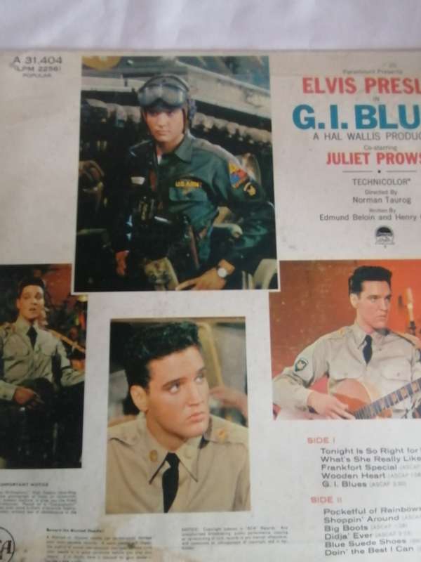 ELVIS  (G.I. BLUES) - VINYL IN EXCELLENT CONDITION - SEE BELOW FOR INFO.