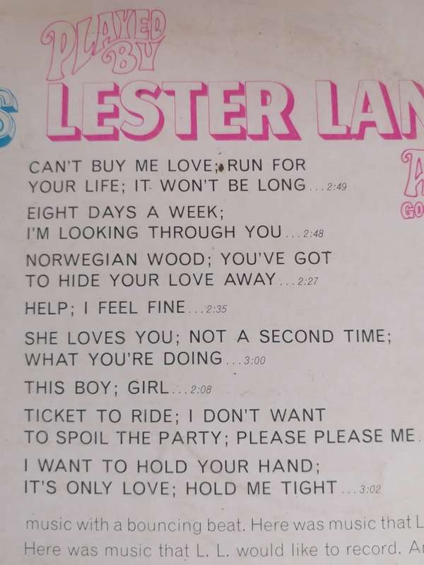40 BEATLES HITS (BY LESTER LANIN) - VINYL IN GOOD CONDITION - SEE BELOW FOR INFO.