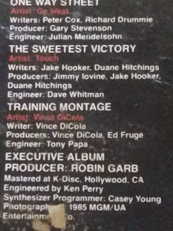 ROCKY IV (ORIGINAL SOUNDTRACK) - VINYL IN EXCELLENT CONDITION - SEE BELOW FOR INFO.