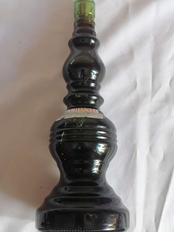 1940's Sealed Bottle of Chianti Red Italian Wine - High Collection Value
