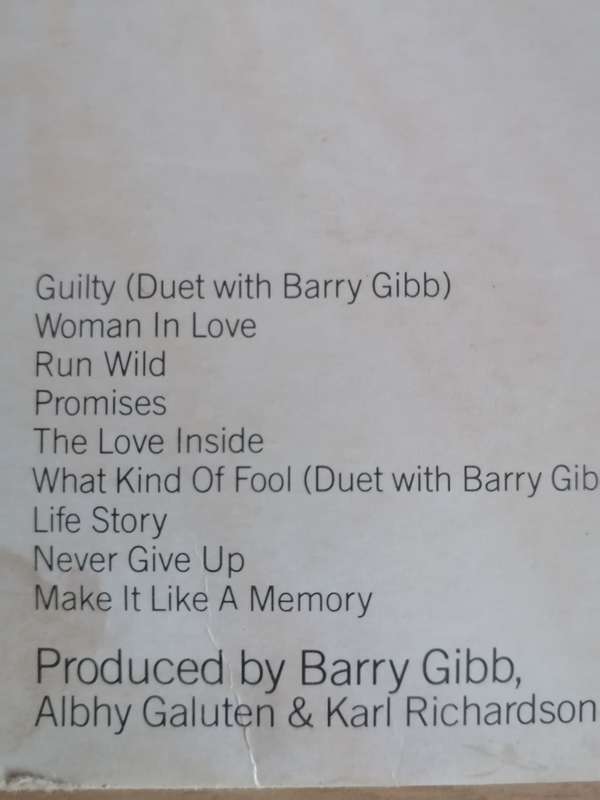 BARRY GIBB & STREISAND (GUILTY) - VINYL IN EXCELLENT CONDITION - SEE BELOW FOR INFO.