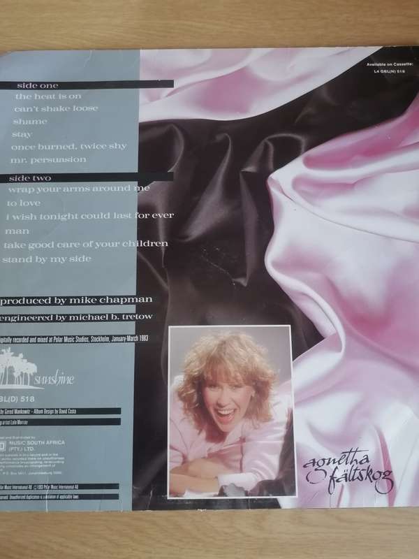SCARCE - AGNETHA FALTSKOG -ABBA MEMBER (WRAP YOUR ARMS AROUND ME) - VERY GOOD CONDITION - SEE BELOW.