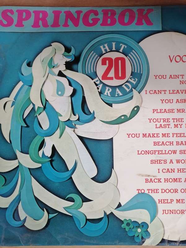 SPRINGBOK HIT PARADE 20 - VINYL IN VERY GOOD CONDITION - SEE BELOW FOR INFO.