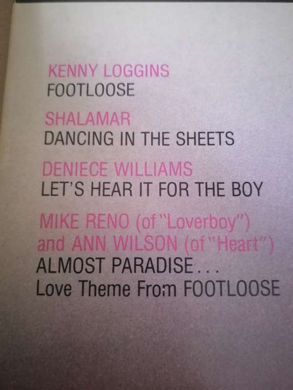 FOOTLOOSE (ORIGINAL PICTURE SOUNDTRACK) - VINYL IN EXCELLENT CONDITION - SEE BELOW FOR INFO.