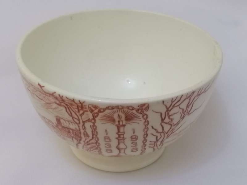 SCARCE- ORIGINAL 1938 VOORTREKKER MONUMENT PORCELAIN BOWL BY UNIEWINKEL PRETORIA - PLEASE READ BELOW
