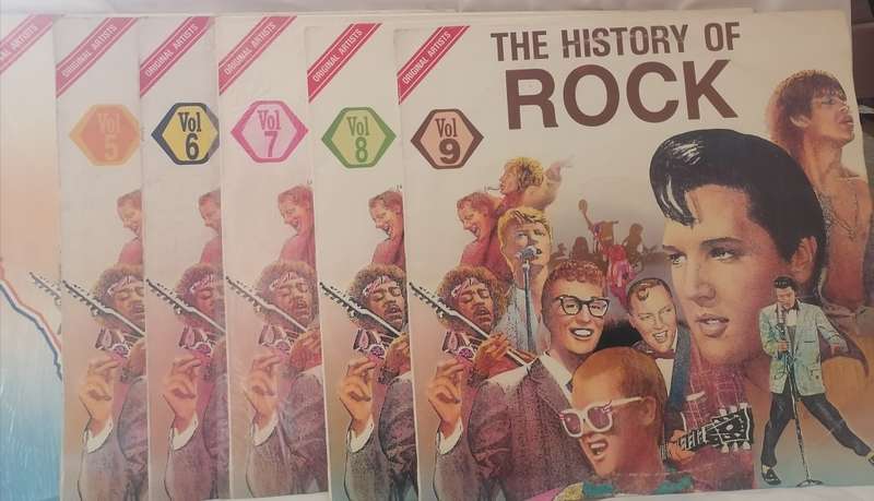 THE HISTORY OF ROCK V0l.5,6,7,8,9 & SA CONNECTION - VERY GOOD CONDITION - SEE BELOW FOR INFO.
