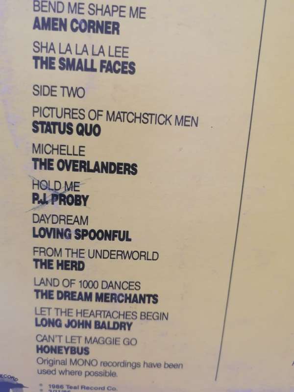 THE HISTORY OF ROCK V0l.5,6,7,8,9 & SA CONNECTION - VERY GOOD CONDITION - SEE BELOW FOR INFO.