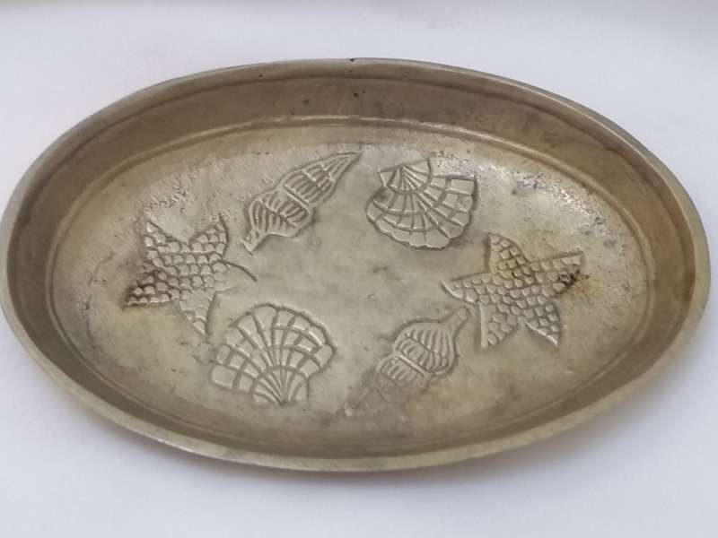 STUNNING MINIATURE AFTABA ETCHED DESIGN TEA BRASS SET - VERY GOOD CONDITION - PLEASE READ BELOW.
