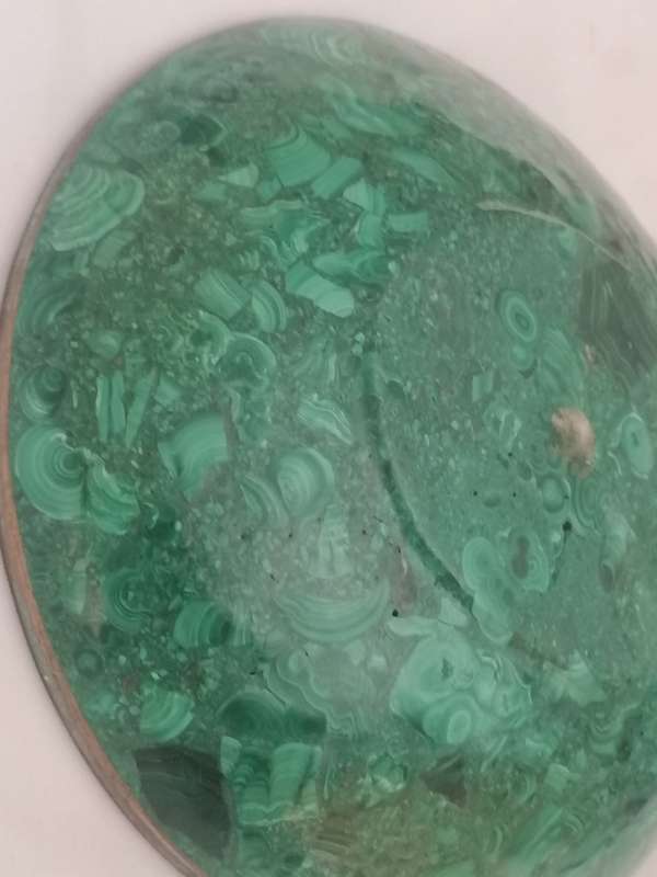 RARE AFRICAN CONGO MALACHITE ANTIQUE BOWL - GREAT ITEM - PLEASE READ BELOW.