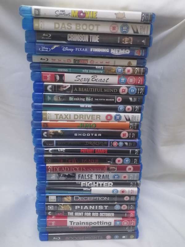 26x BLU-RAY MOVIES - VERY GOOD CONDITION - SEE BELOW FOR INFO.