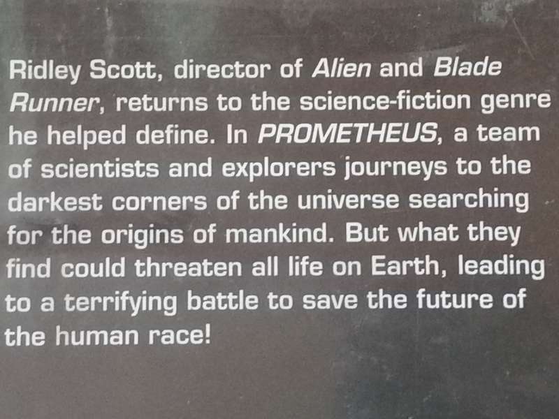 DVD movie - SCI-FI  (Prometheus).