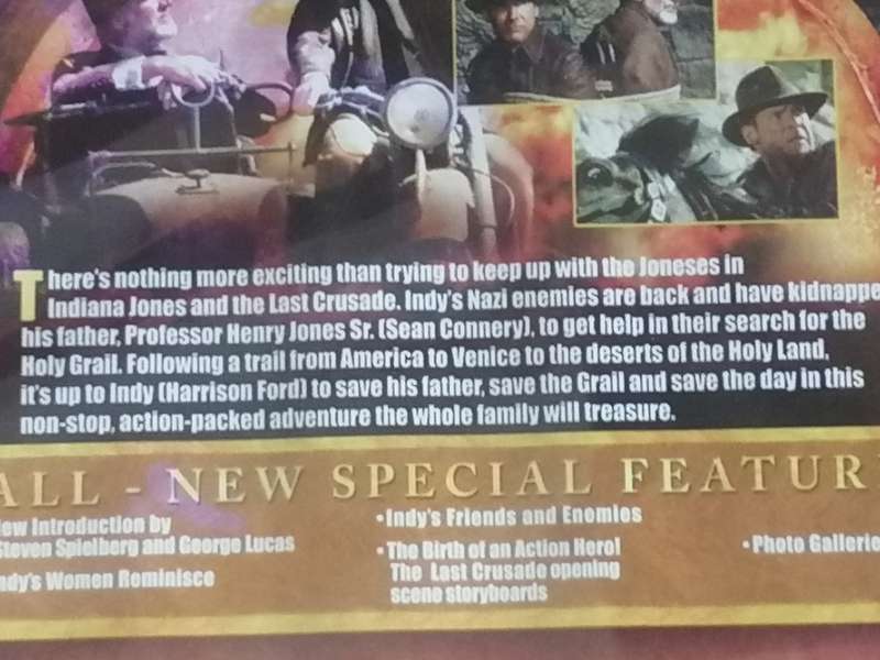 DVD movie - action (Indiana Jones).