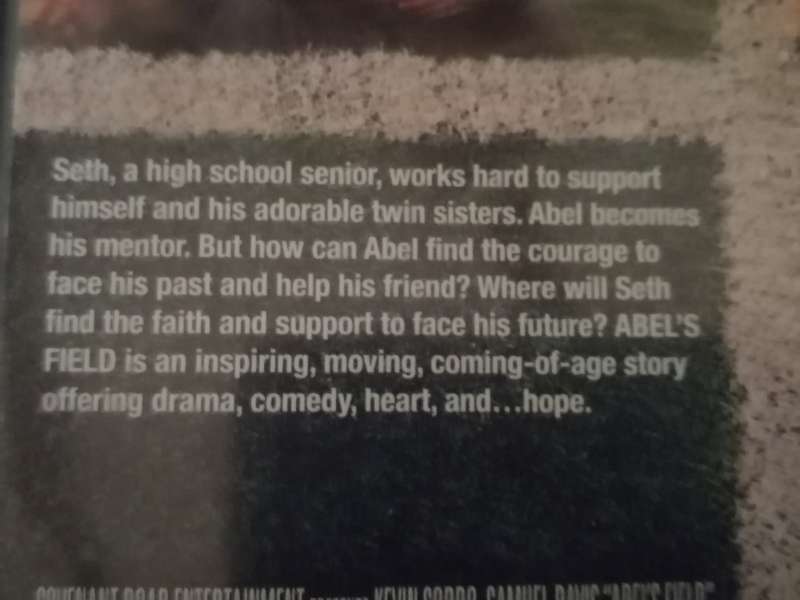 DVD movie (Abel's field).