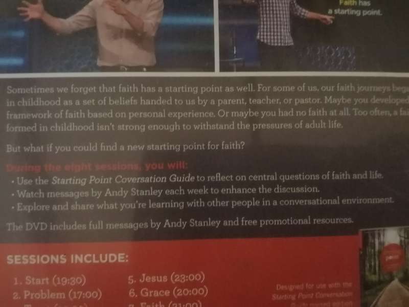 DVD, Religion (Starting point, Andy Stanley).