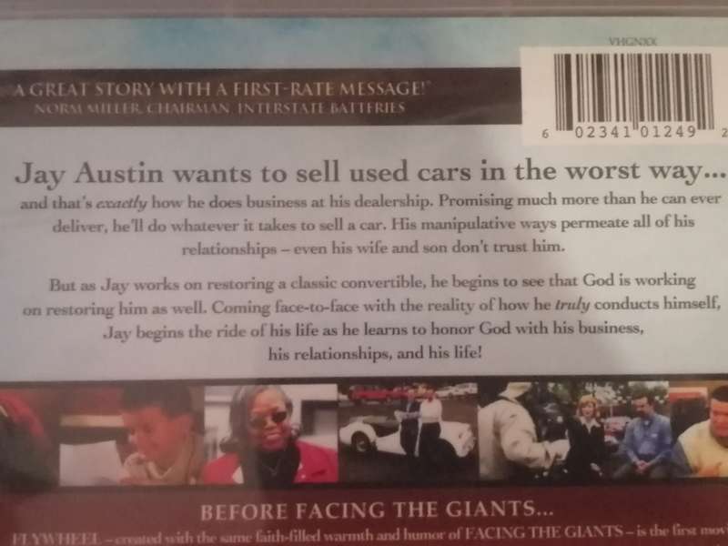 DVD MOVIE - (FLYWHEEL) - READ BELOW FOR INFO.
