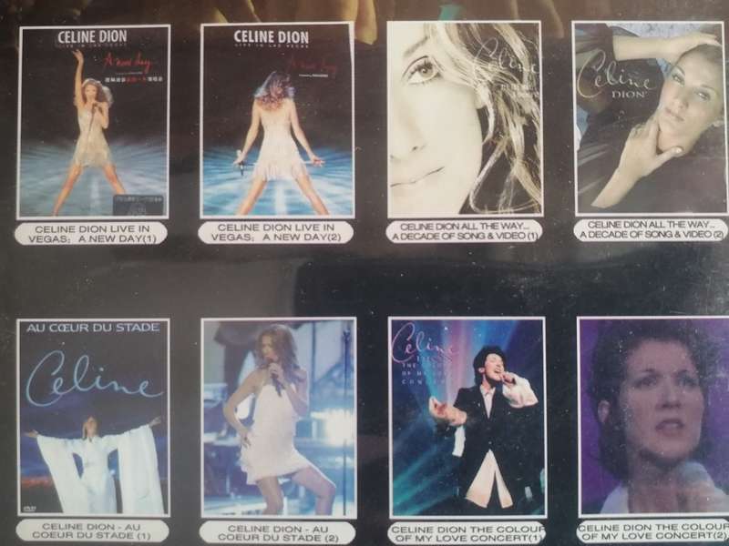 MUSIC BLUE-RAY DVD - CELINE DION (8 IN 1 - BEST VIDEO + MTV COLLECTION) - SEE BELOW FOR INFO.