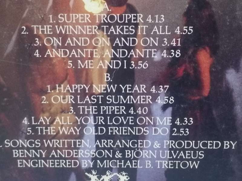 ABBA (SUPER TROUPER) - VINYL IN VERY GOOD CONDITION - SEE BELOW FOR INFO.