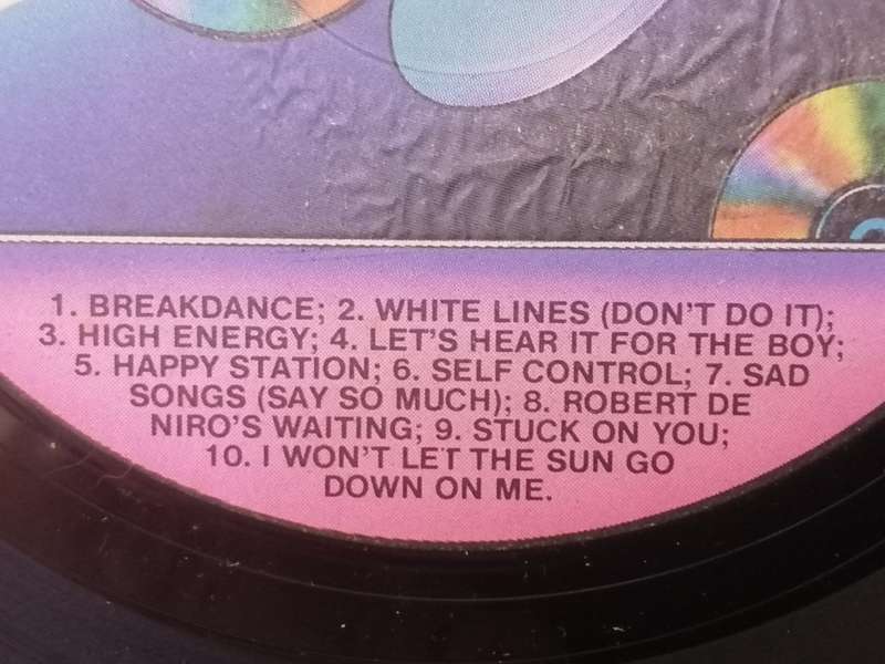S.A. TOP 20 (1984) - VINYL IN VERY GOOD COND. - SEE BELOW FOR INFO.