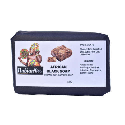 Organic Raw African Black Soap - 100g
