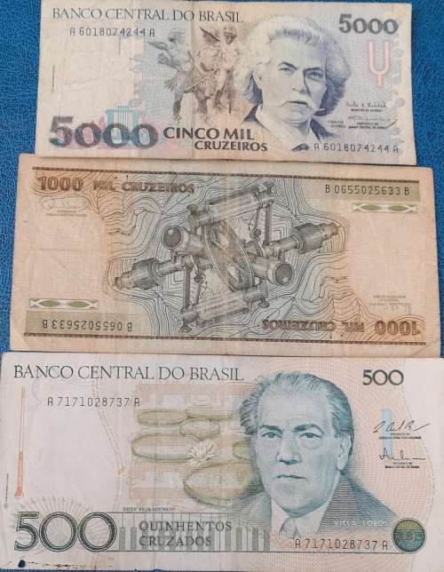 *Crazy R1 Start!!* Mixed Brasil Bank Note Lot