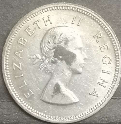 *Crazy Start!!* 1957 South-Africa/Suid-Afrika 2 Shilling