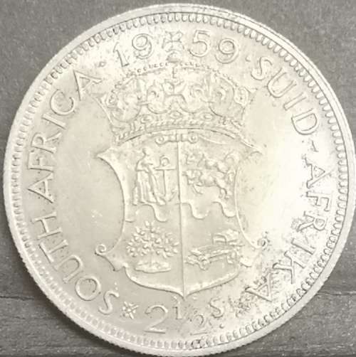 *Crazy Start!!* 1959 South-Africa/Suid-Afrika 2 1/2 Shilling