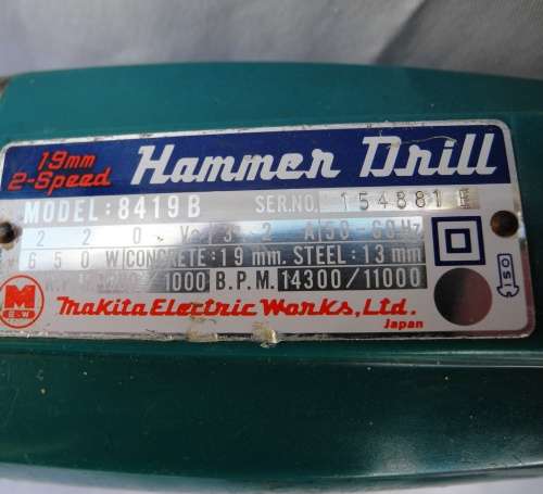 Makita Hammer Drill Model 8419B