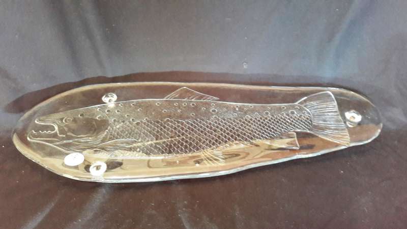 Large Italian Glass Serving Platter