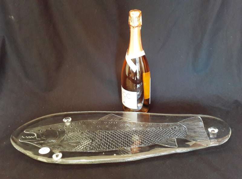 Large Italian Glass Serving Platter