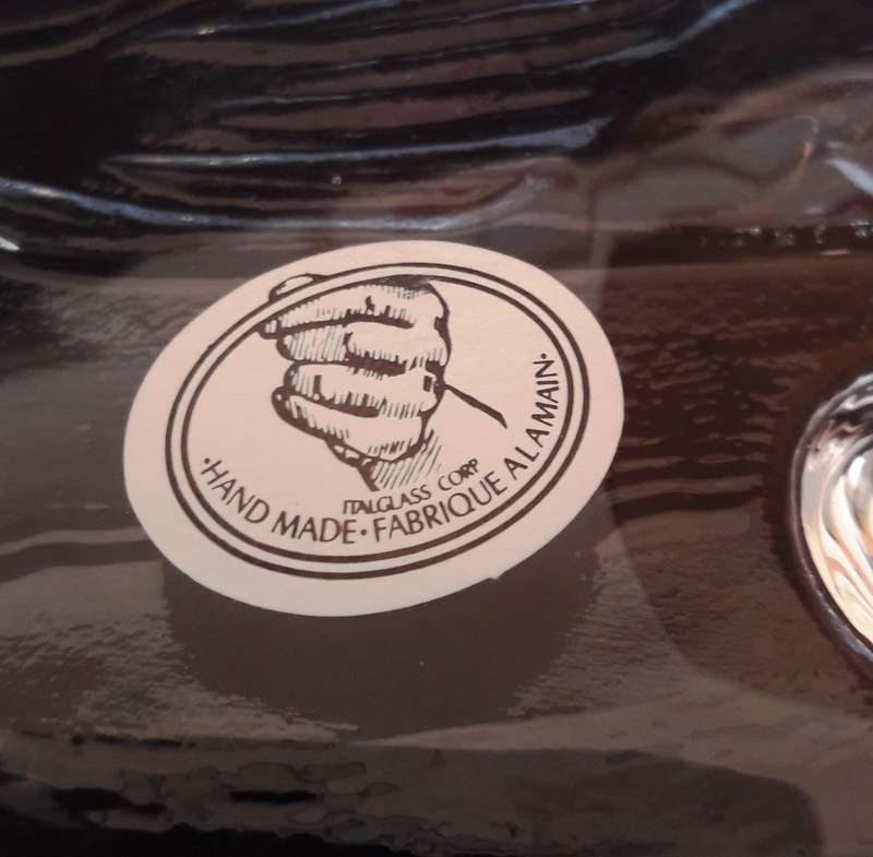 Large Italian Glass Serving Platter