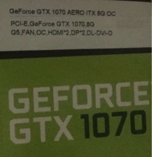MSI NVIDIA GeForce GTX 1070 AERO ITX 8GB OC
