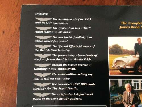 THE MOST FAMOUS CAR IN THE WORLD James Bond Aston Martin DB5 Car Book Softcover not Ian Fleming